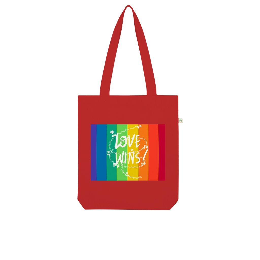 Love Wins Organic Tote Bag - IAKAM