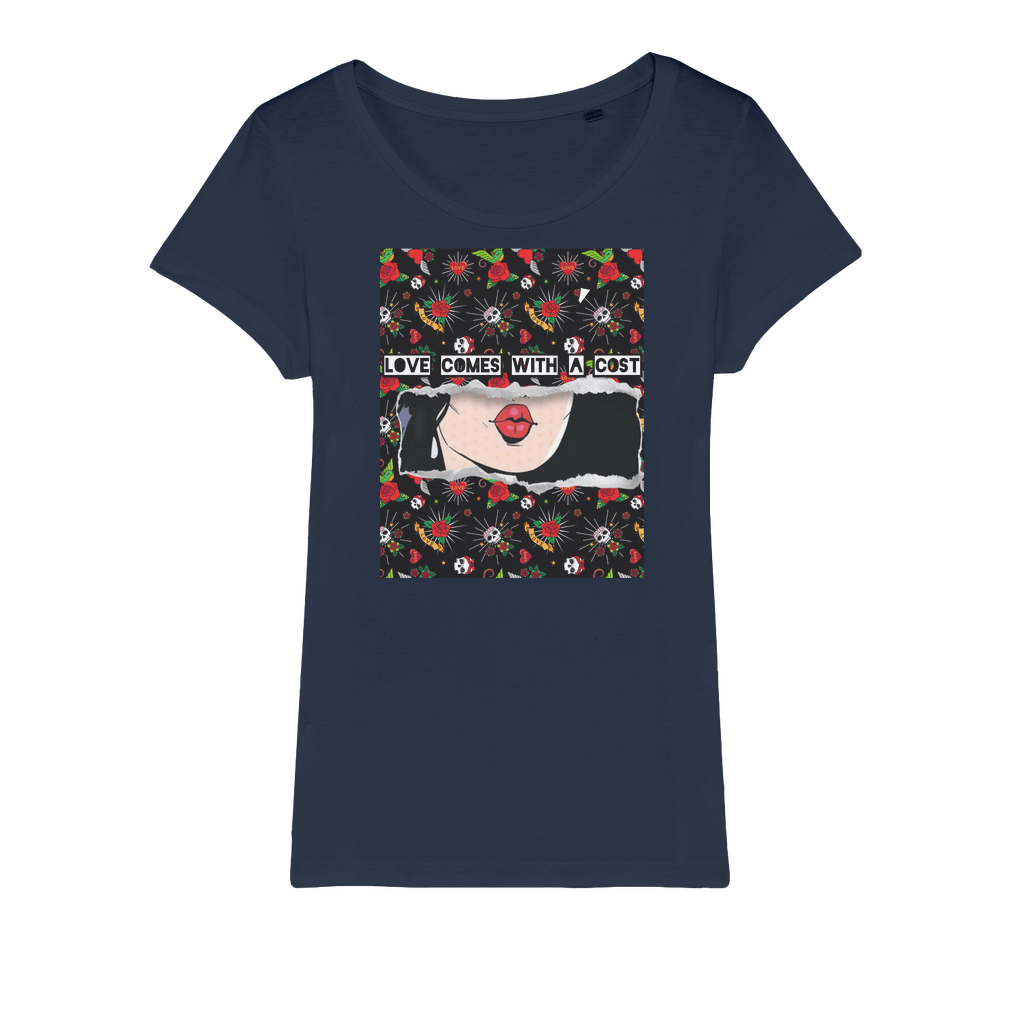 Love Cost Organic Jersey Womens T-Shirt - IAKAM