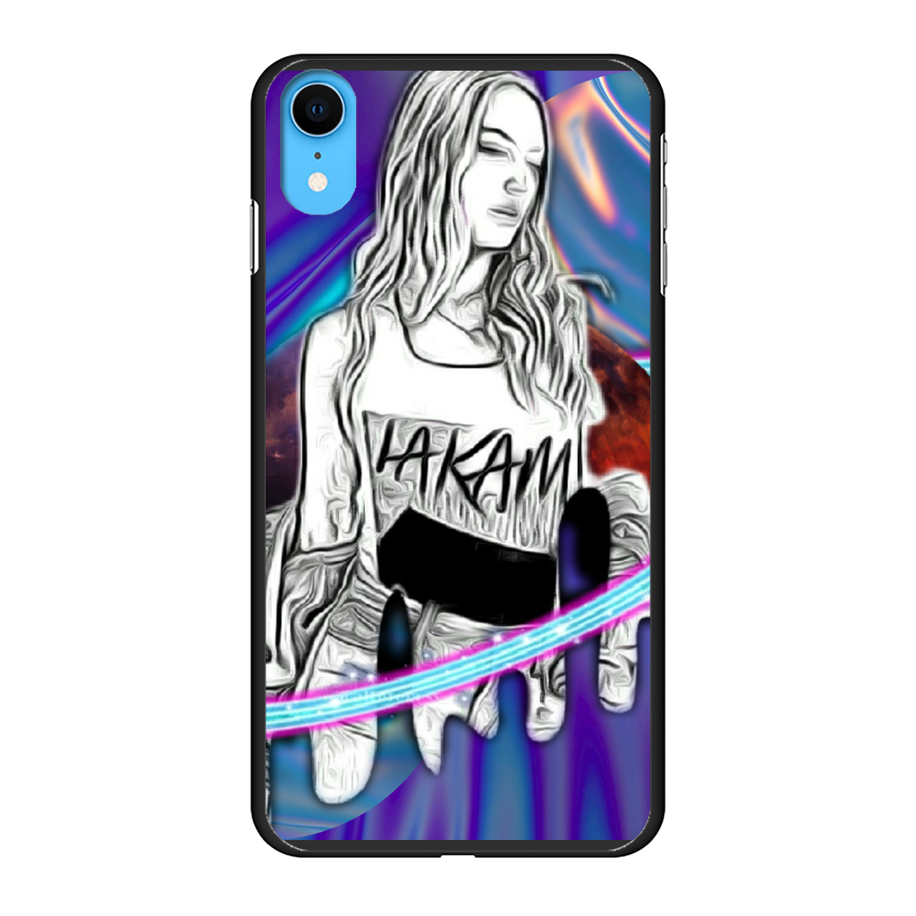 Outerspace3 Back Printed Black Hard Phone Case - IAKAM