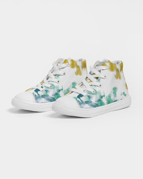 Abstracts  Kids Hightop Canvas Shoe - IAKAM