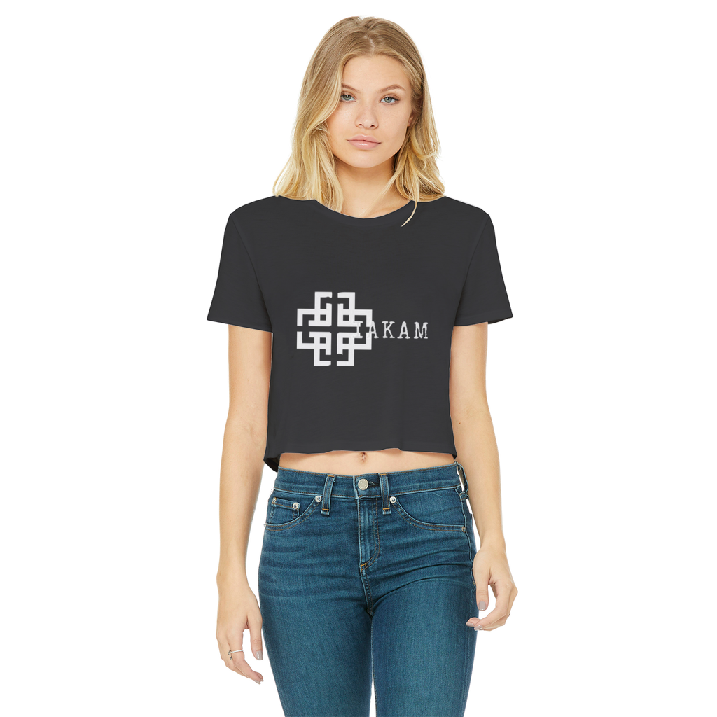 KAM S9 Classic Women's Cropped Raw Edge T-Shirt - IAKAM