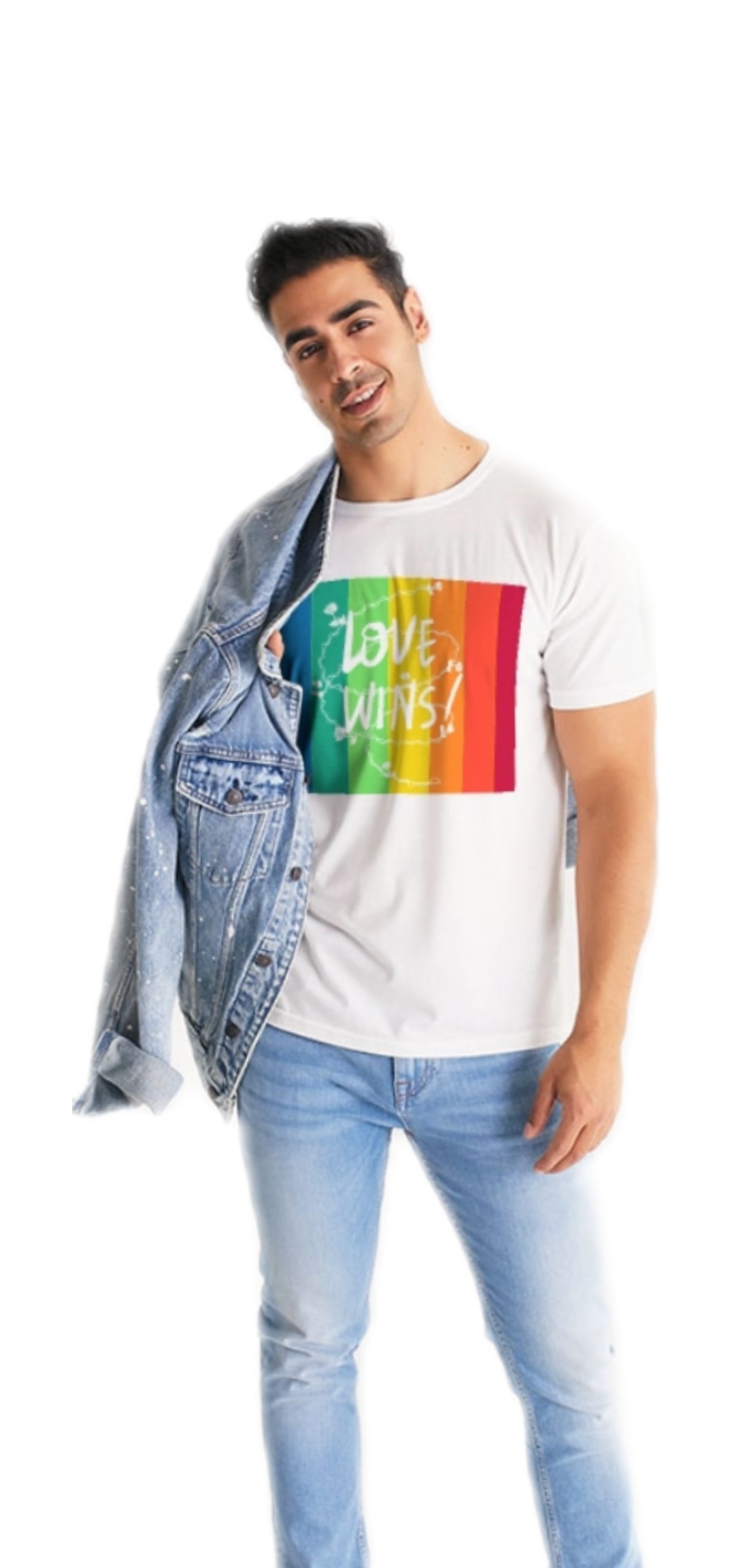 Love Wins Premium Jersey Men's T-Shirt - IAKAM