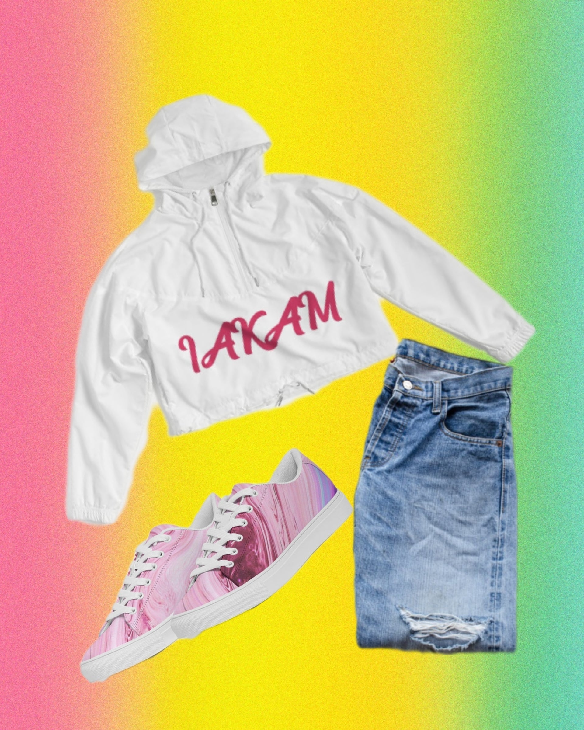 IAKAM Women's Cropped Windbreaker - IAKAM