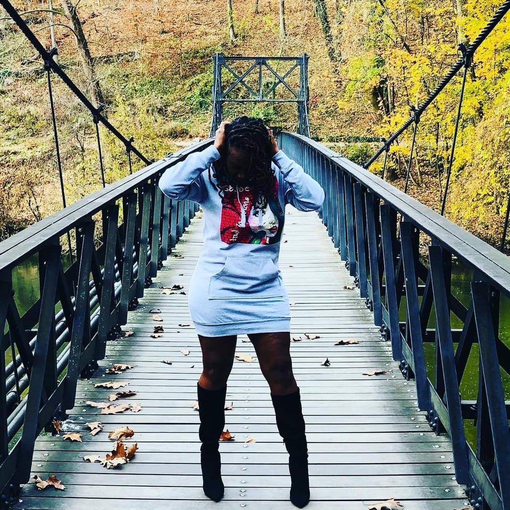 GGBI  Hoodie Dress - IAKAM