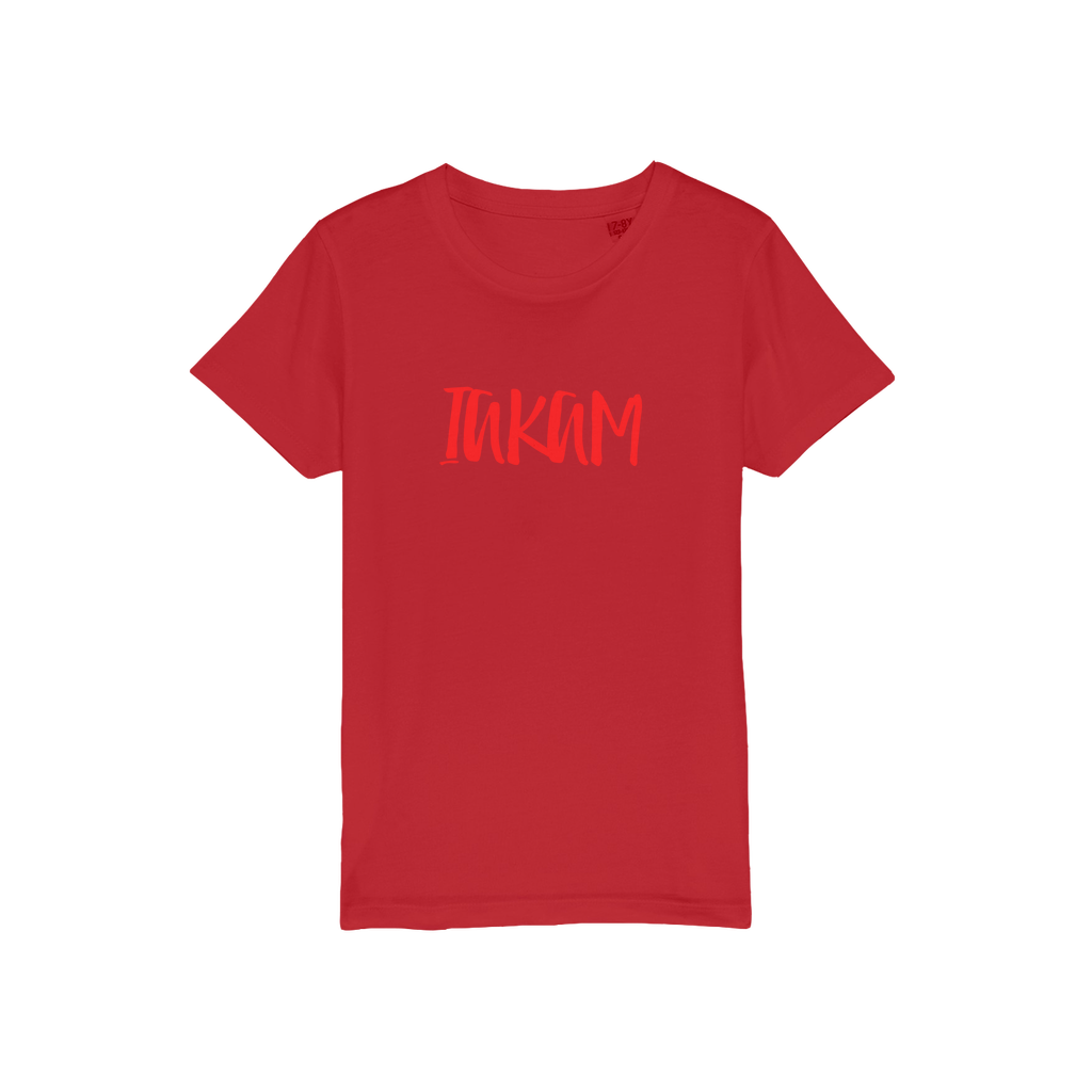 IAKAM Red Organic Jersey Kids T-Shirt - IAKAM