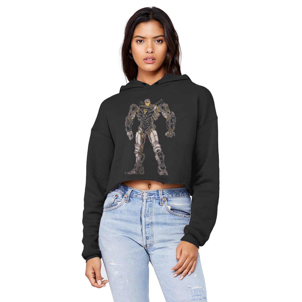 Rimitron Unisex Cropped Raw Edge Boyfriend Hoodie - IAKAM