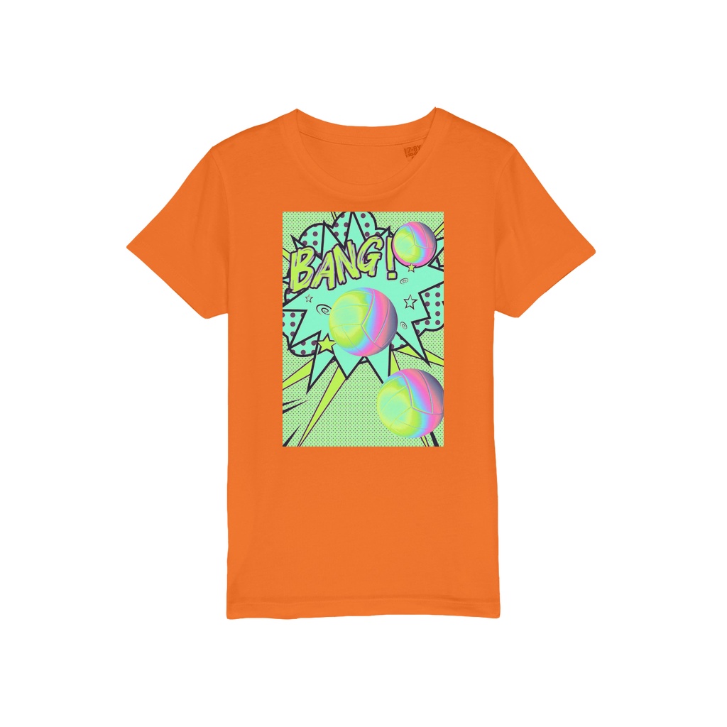Volley Ball Organic Jersey Kids T-Shirt - IAKAM