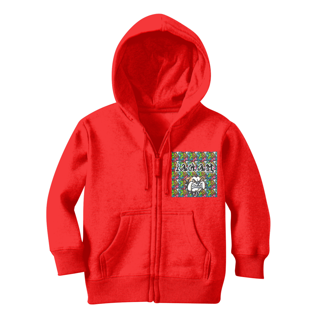 IAKAM DOG Classic Kids Zip Hoodie - IAKAM