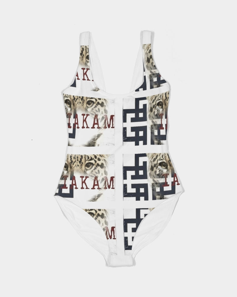 Co Kam Women's All-Over Print One-Piece Swimsuit - IAKAM