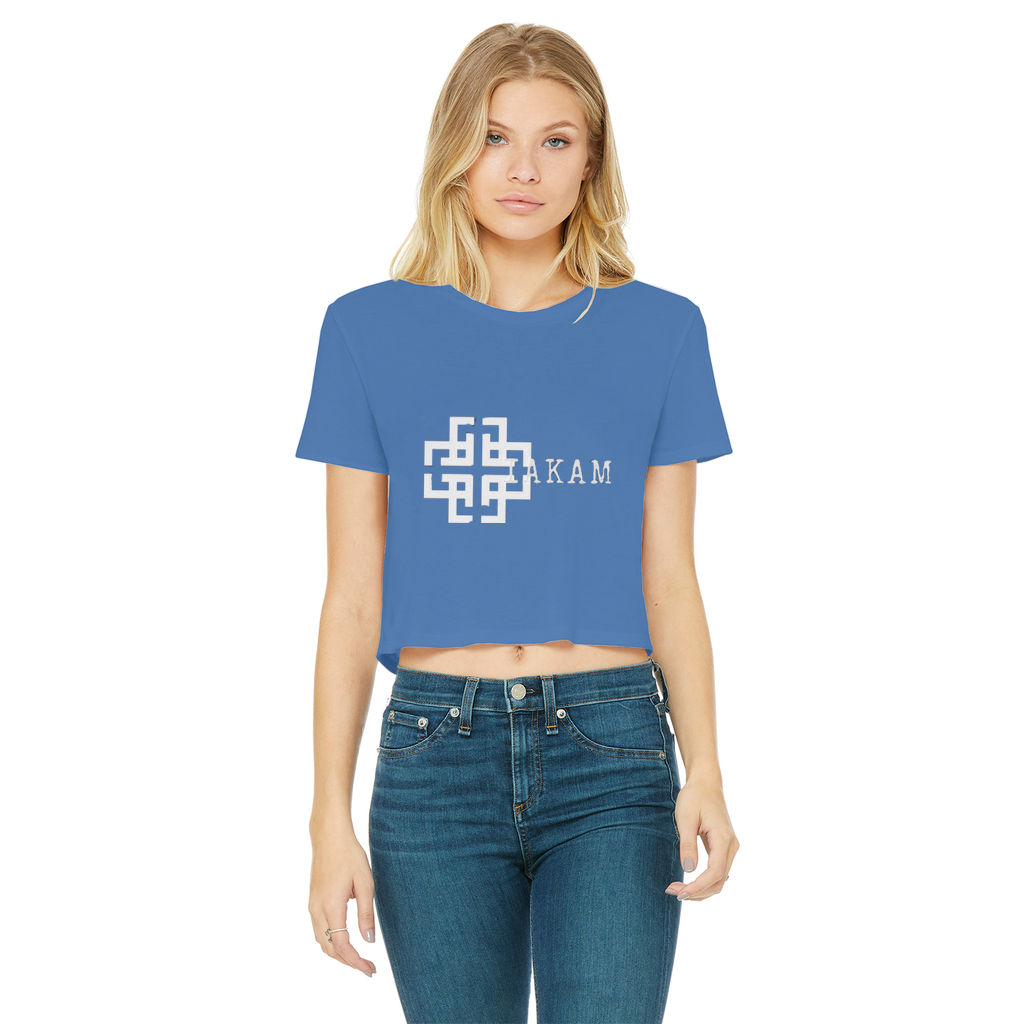 KAM S9 Classic Women's Cropped Raw Edge T-Shirt - IAKAM