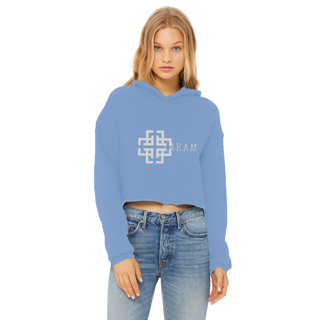 KAM S9 Hoodie Ladies Cropped Raw Edge Hoodie - IAKAM
