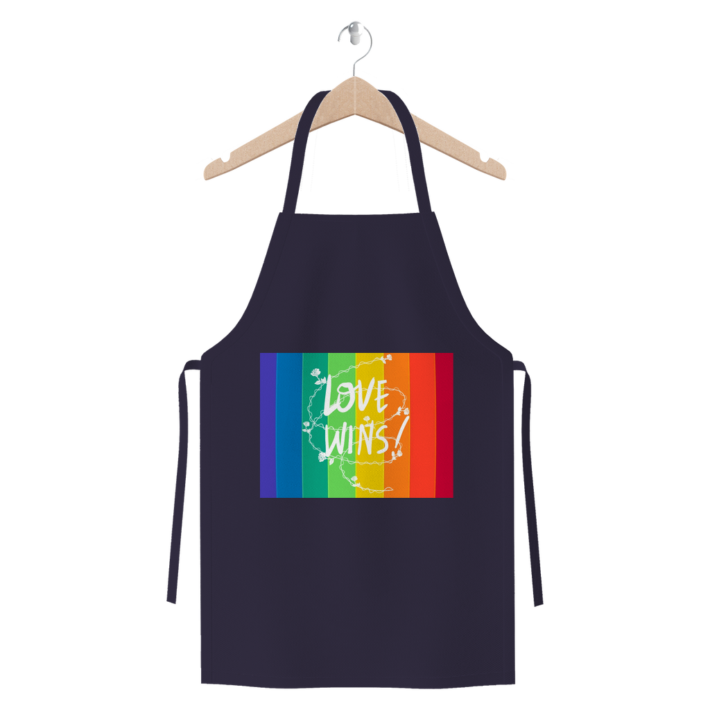 Love Wins Premium Jersey Apron - IAKAM