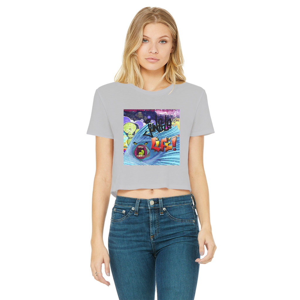 JUNGLE Classic Women's Cropped Raw Edge T-Shirt - IAKAM