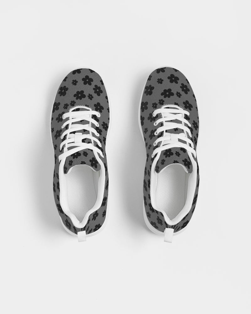 Flower Pattern Women's Athletic Shoe - IAKAM