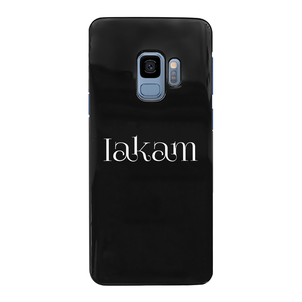 Iakam collec Back Printed Black Hard Phone Case - IAKAM