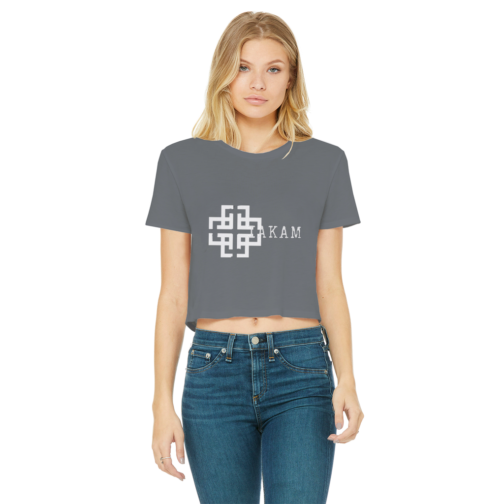 KAM S9 Classic Women's Cropped Raw Edge T-Shirt - IAKAM