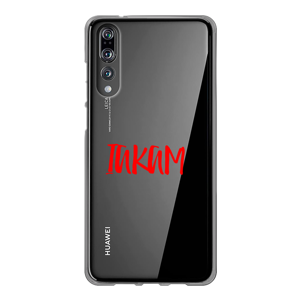 IAKAM Red Back Printed Transparent Soft Phone Case - IAKAM