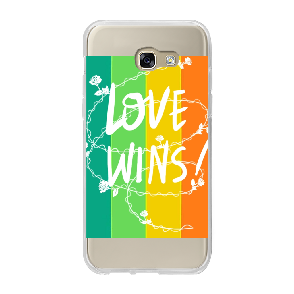 Love Wins Back Printed Transparent Soft Phone Case - IAKAM