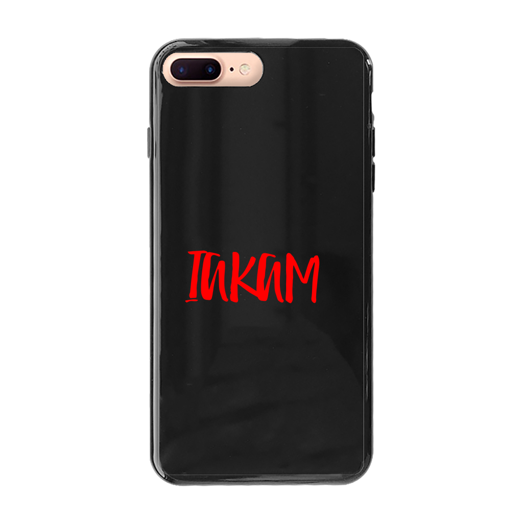 IAKAM Red Back Printed Black Soft Phone Case - IAKAM