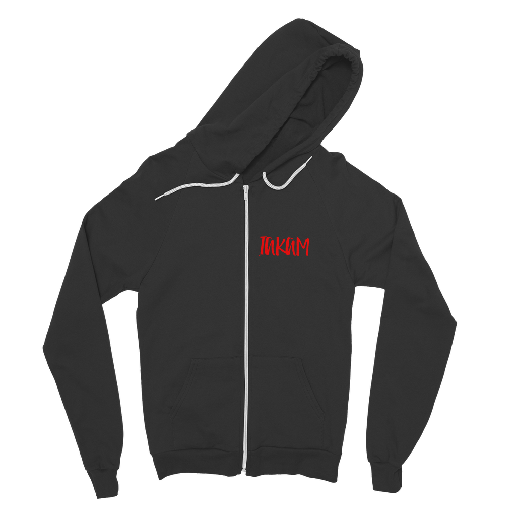 IAKAM Red Classic Adult Zip Hoodie - IAKAM