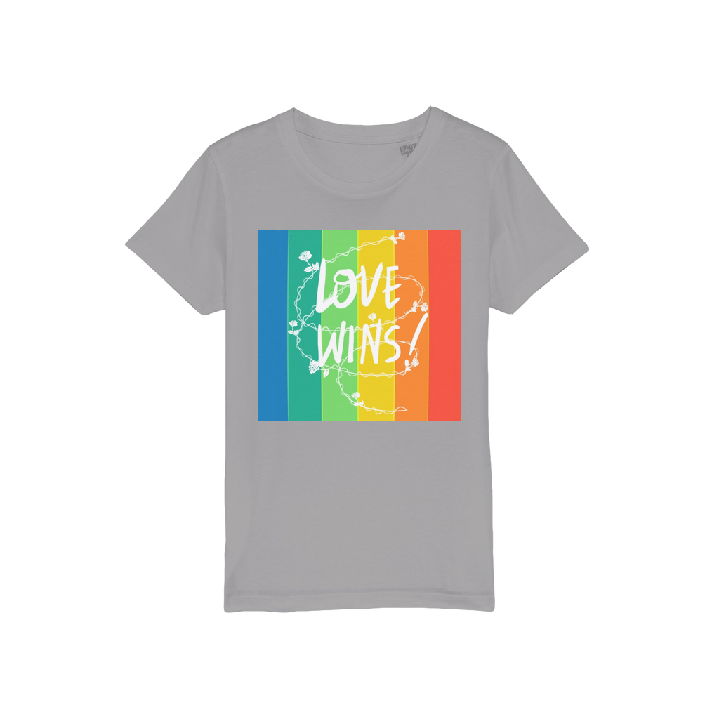 Love Wins Organic Jersey Kids T-Shirt - IAKAM