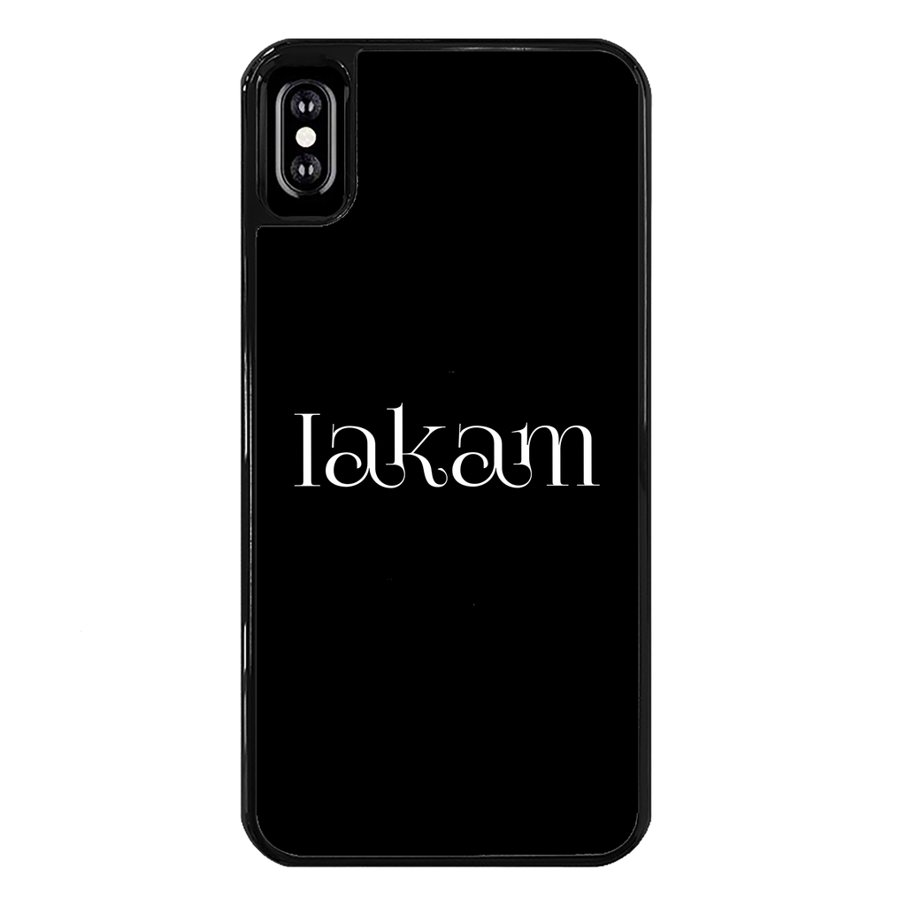 Iakam collec Back Printed Black Hard Phone Case - IAKAM