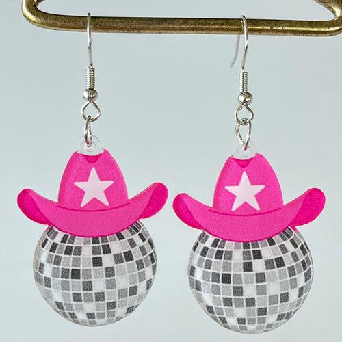 Geometric Shape Acrylic Dangle Earrings - IAKAM