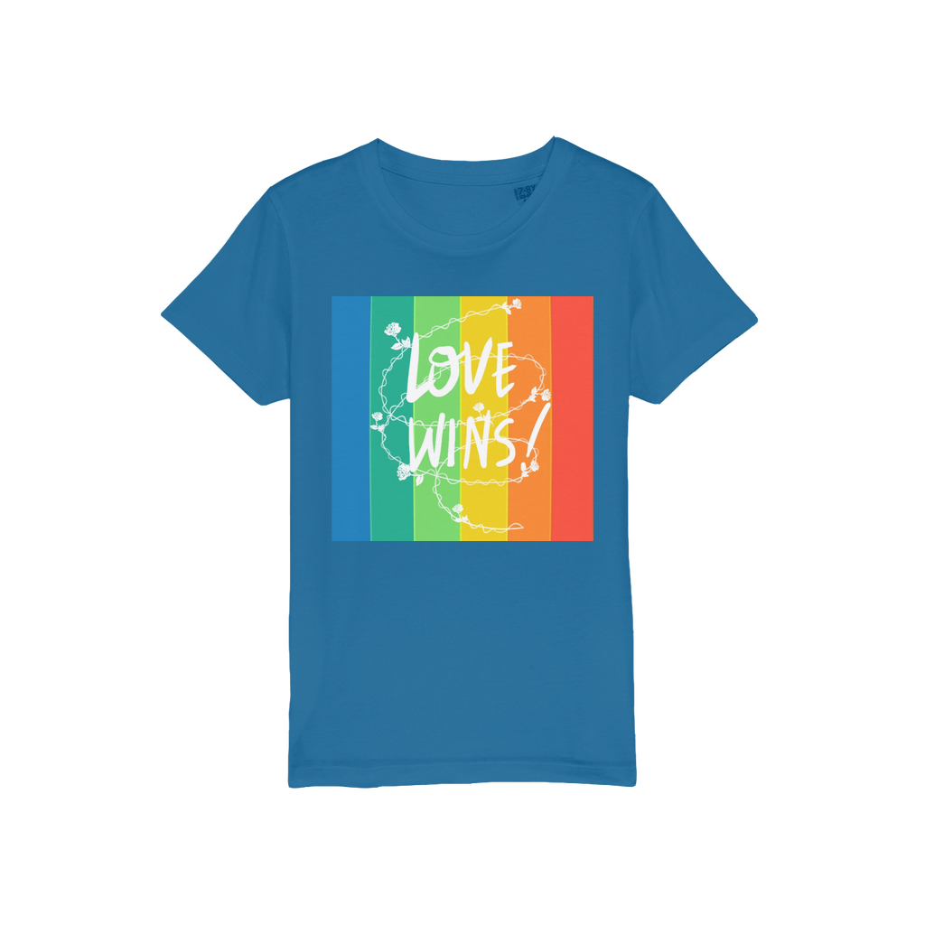 Love Wins Organic Jersey Kids T-Shirt - IAKAM