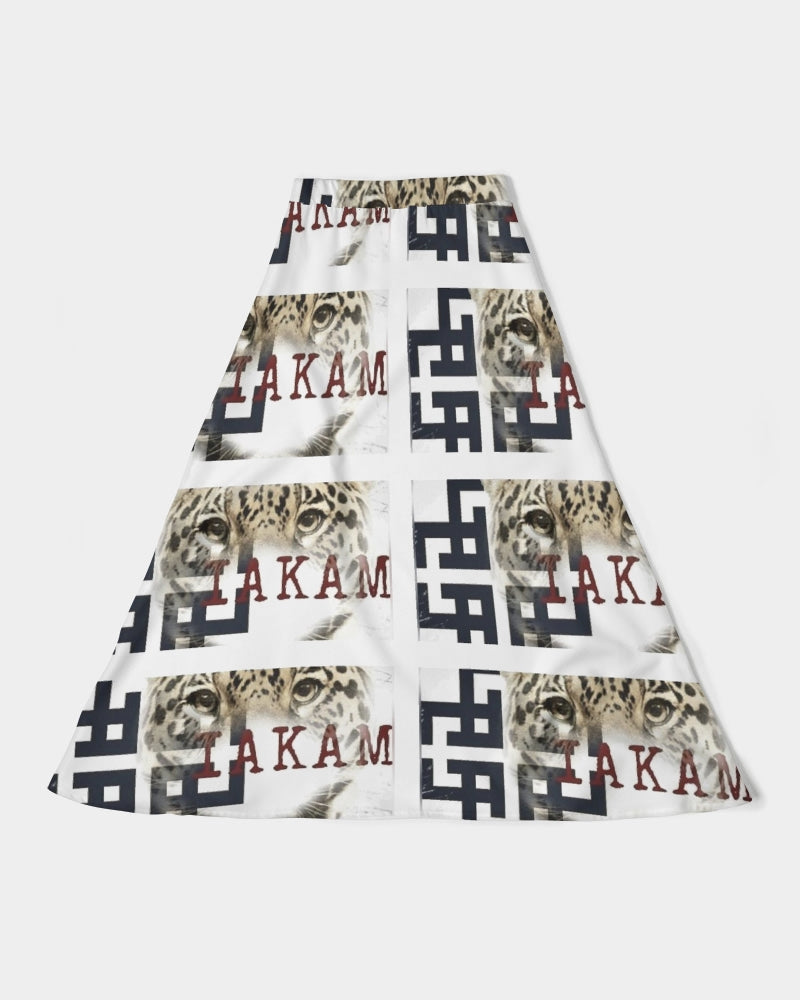 Co Kam Women's All-Over Print A-Line Midi Skirt - IAKAM