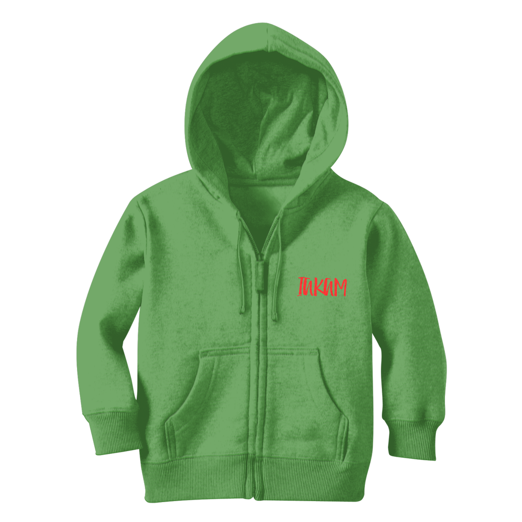 IAKAM Red Classic Kids Zip Hoodie - IAKAM