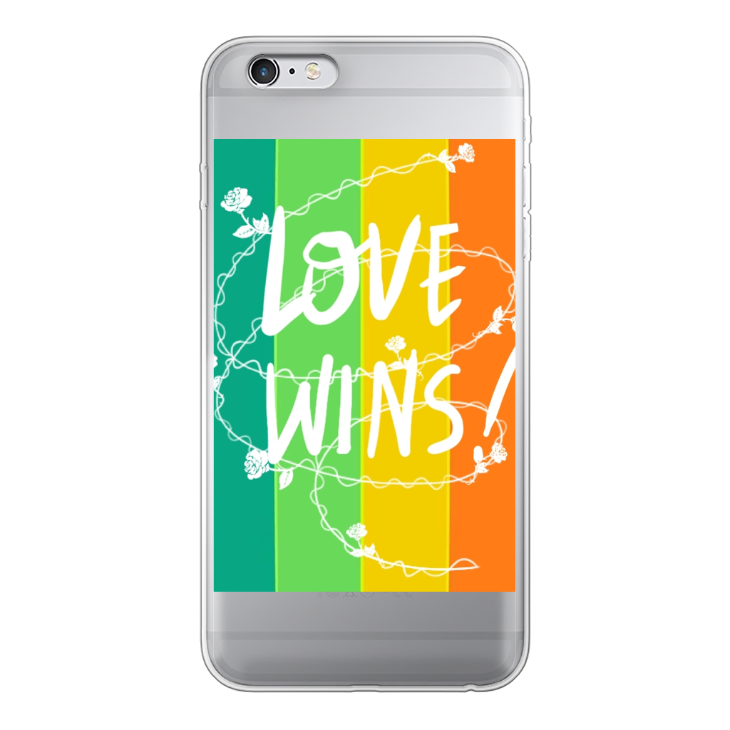 Love Wins Back Printed Transparent Soft Phone Case - IAKAM
