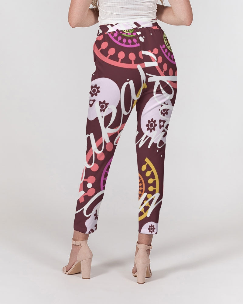 Crazy Skull 1 Women's Belted Tapered Pants - IAKAM