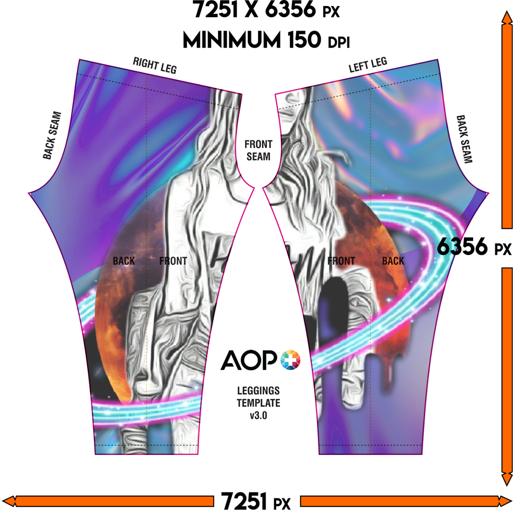 Outerspace3 Leggings - IAKAM