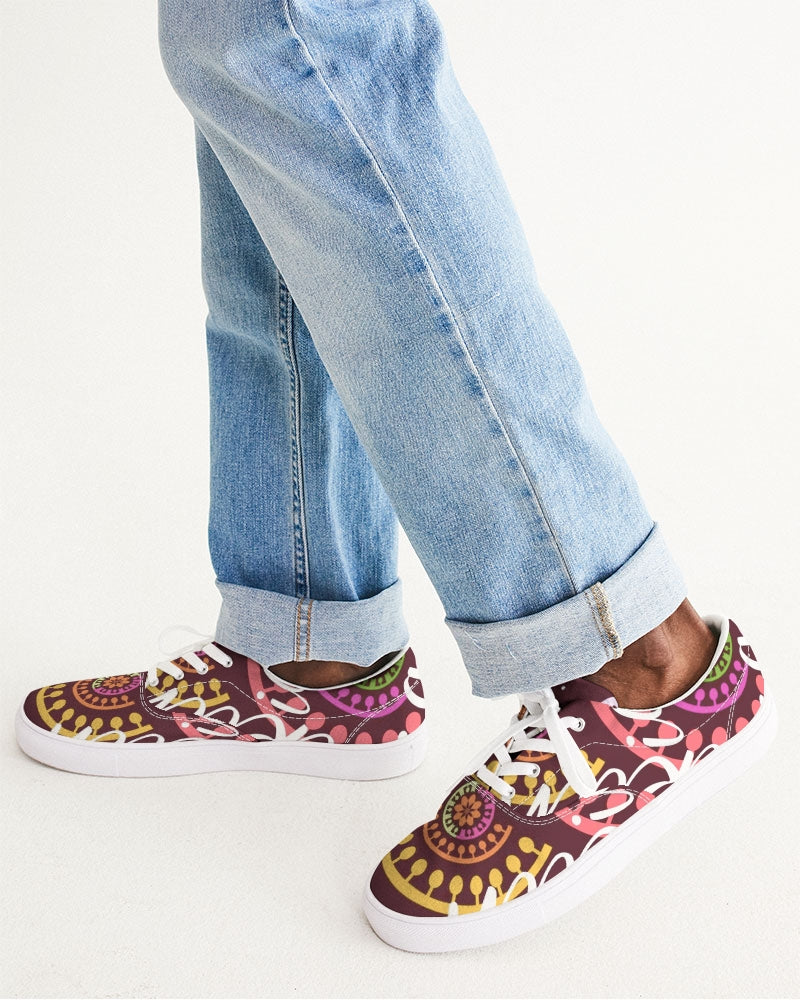 Crazy Skull 1 Men's Lace Up Canvas Shoe - IAKAM