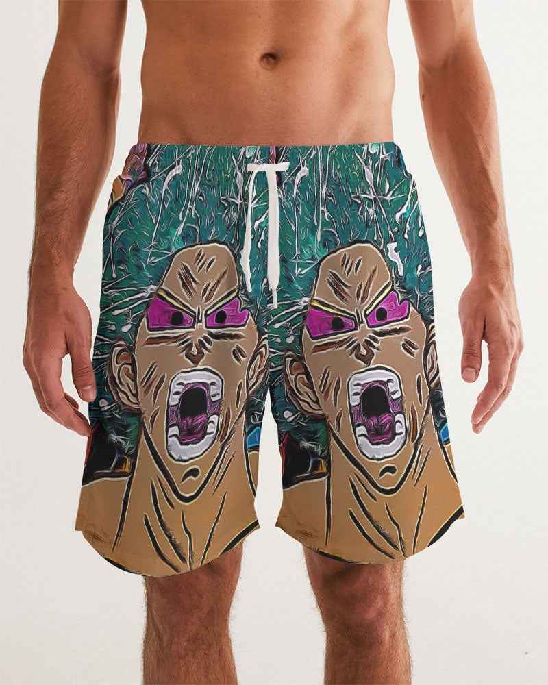 Green  Saiyan Men's Swim Trunk