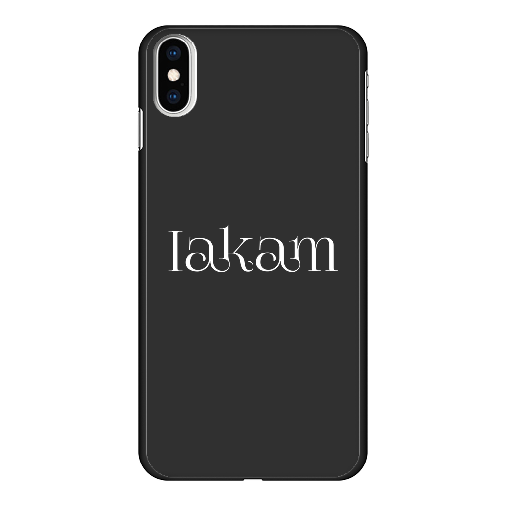 Iakam collec Back Printed Black Hard Phone Case - IAKAM