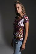 Crazy Skull 1 Women's V-Neck Tee - IAKAM