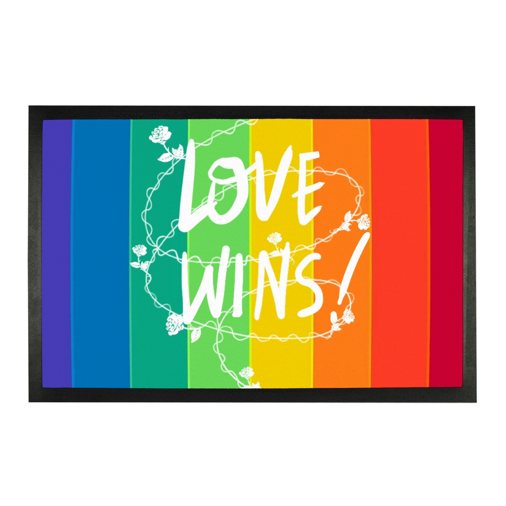 Love Wins Sublimation Doormat - IAKAM