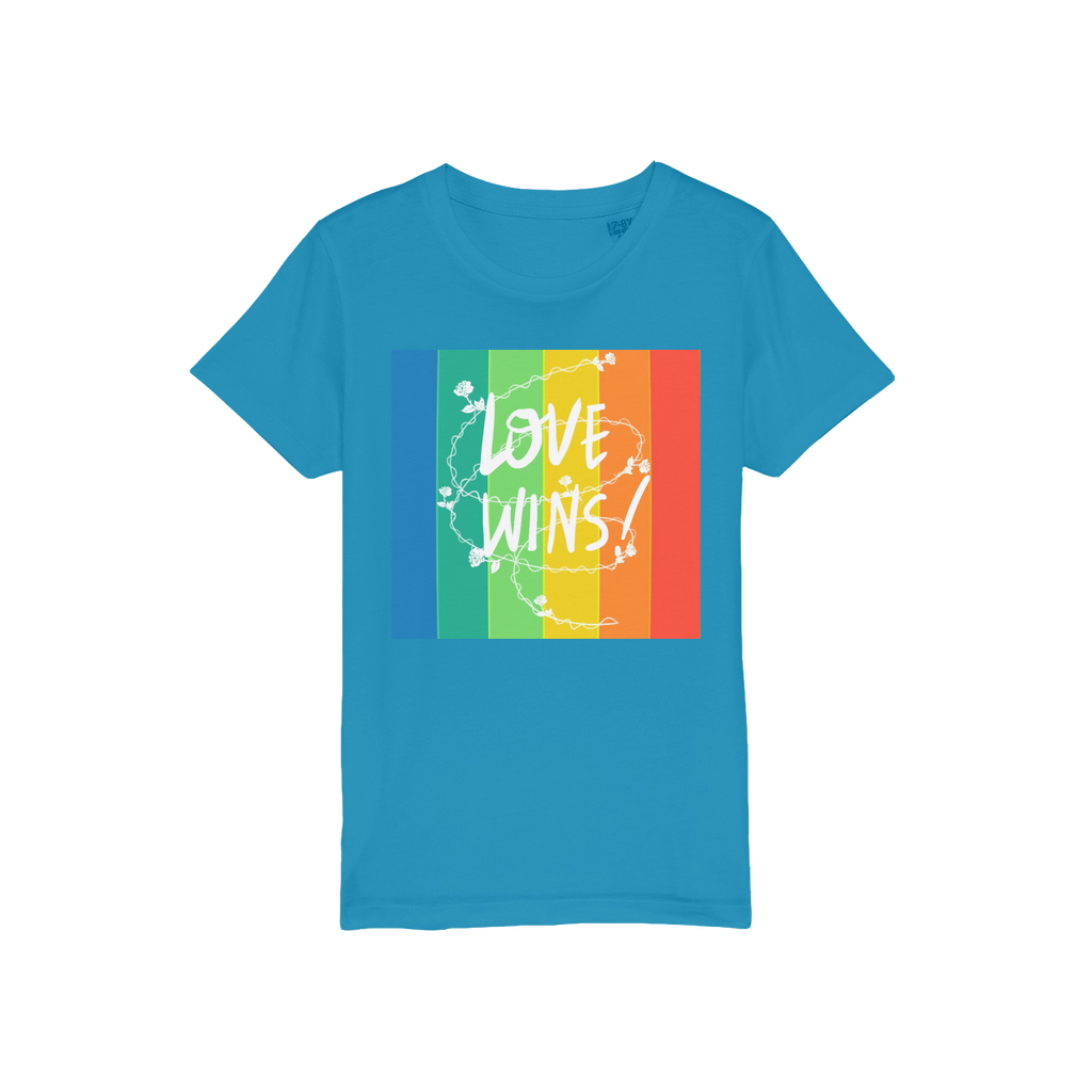 Love Wins Organic Jersey Kids T-Shirt - IAKAM