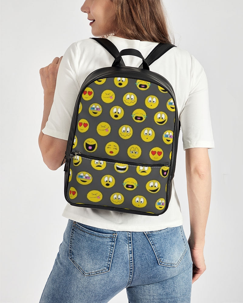 Emjoi Mood Classic Faux Leather Backpack - IAKAM