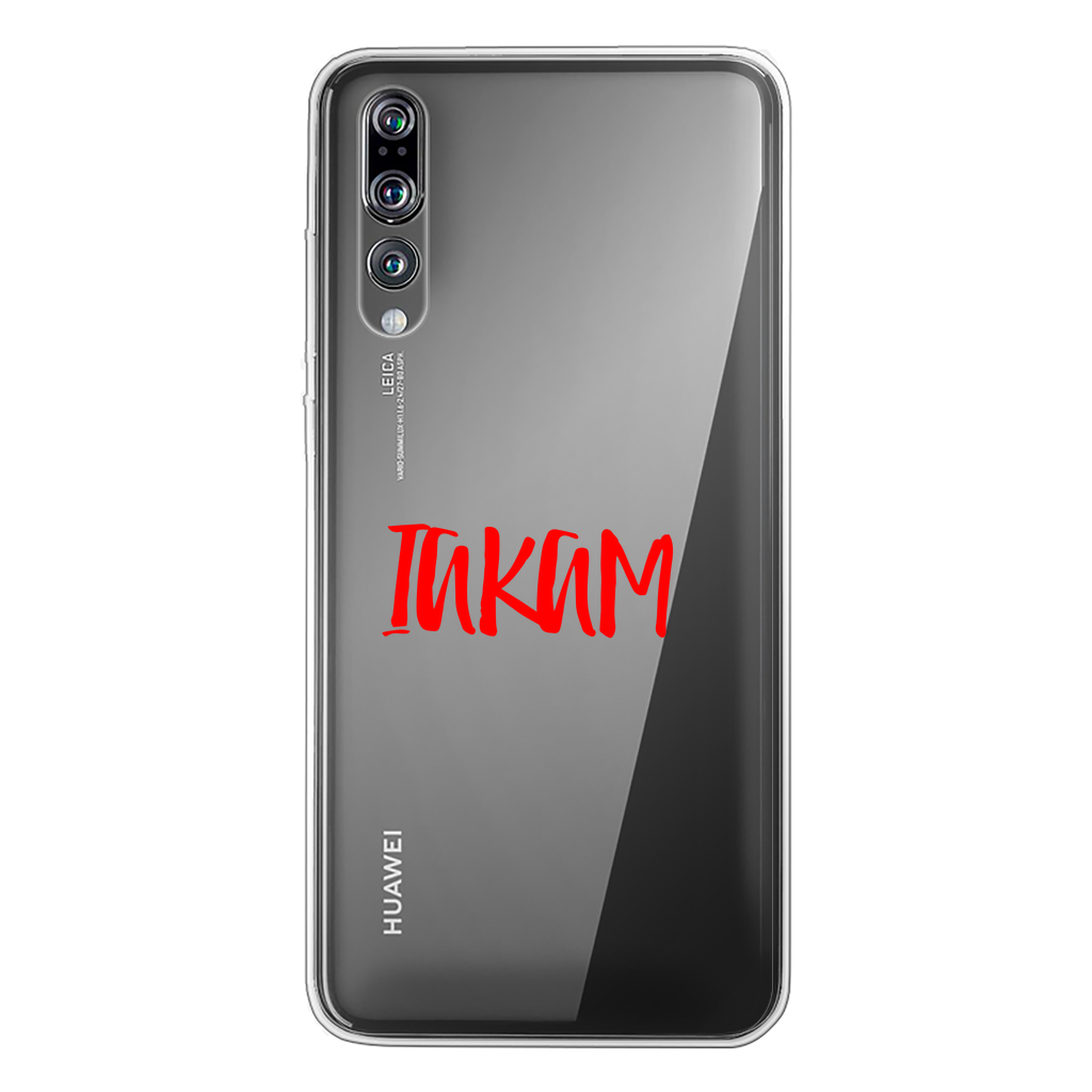IAKAM Red Back Printed Transparent Soft Phone Case - IAKAM