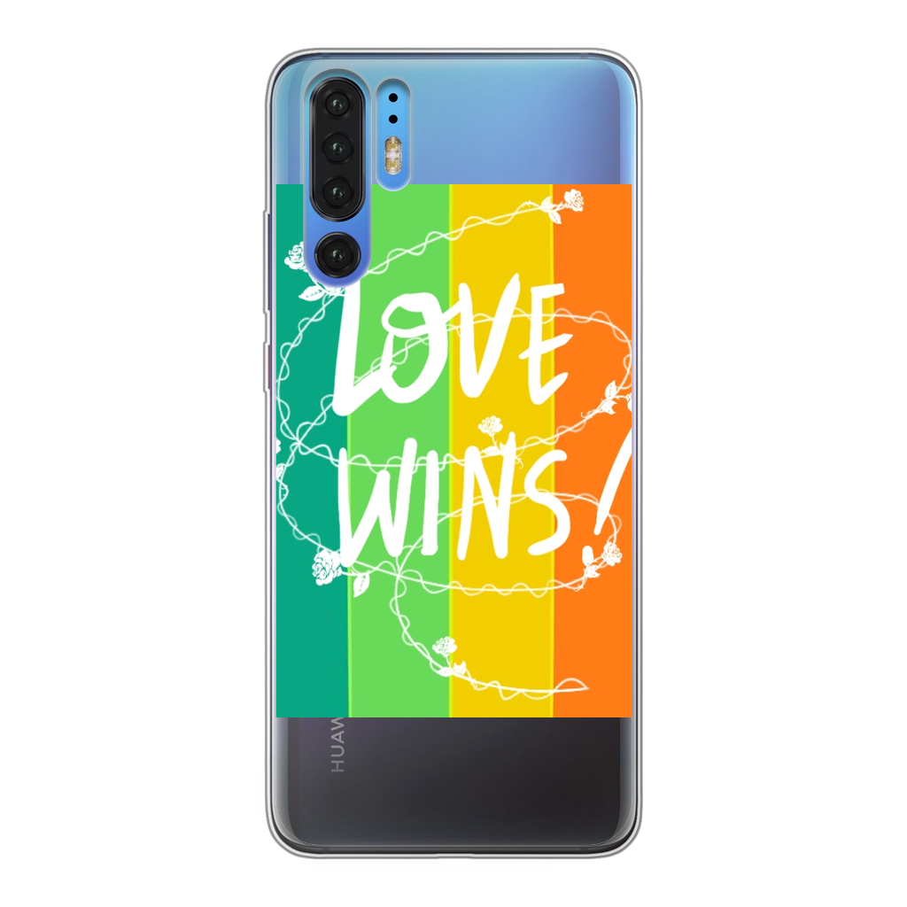 Love Wins Back Printed Transparent Soft Phone Case - IAKAM