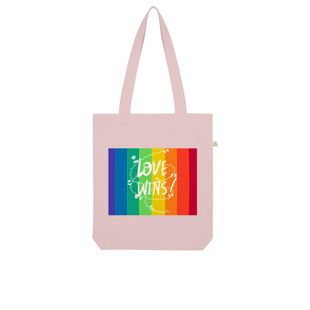 Love Wins Organic Tote Bag - IAKAM