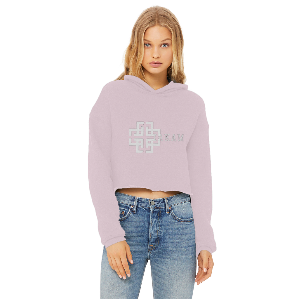 KAM S9 Hoodie Ladies Cropped Raw Edge Hoodie - IAKAM