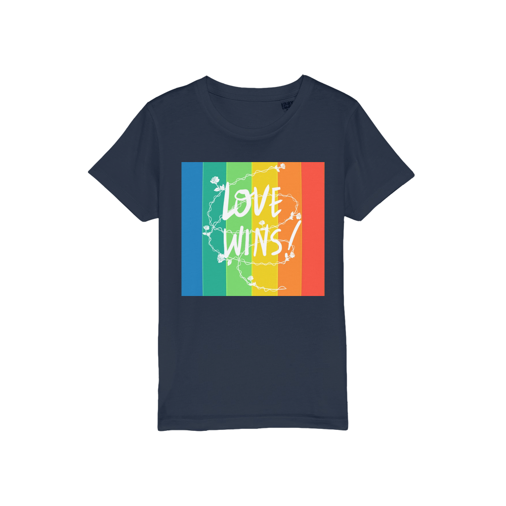 Love Wins Organic Jersey Kids T-Shirt - IAKAM