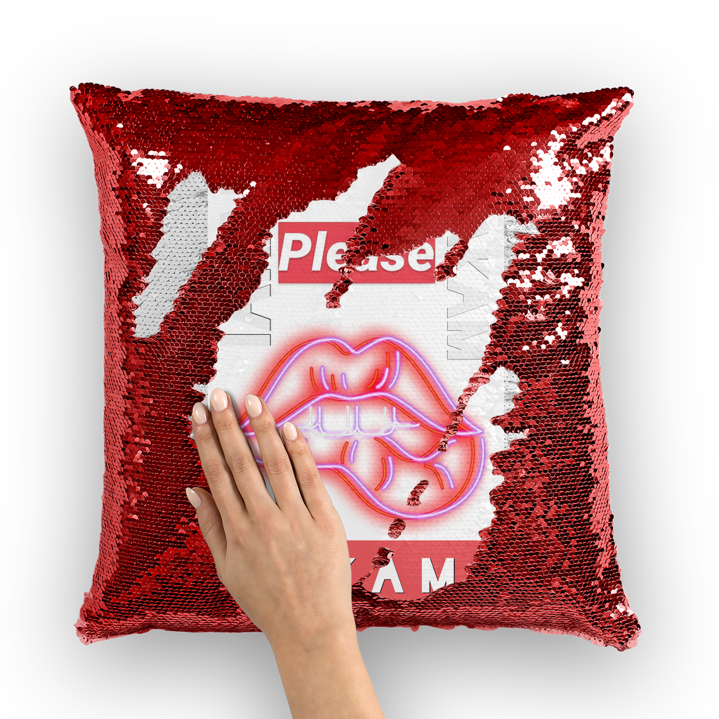 Please Sequin Cushion Cover - IAKAM