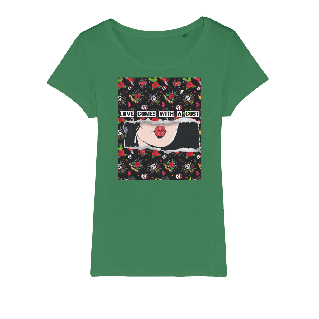 Love Cost Organic Jersey Womens T-Shirt - IAKAM