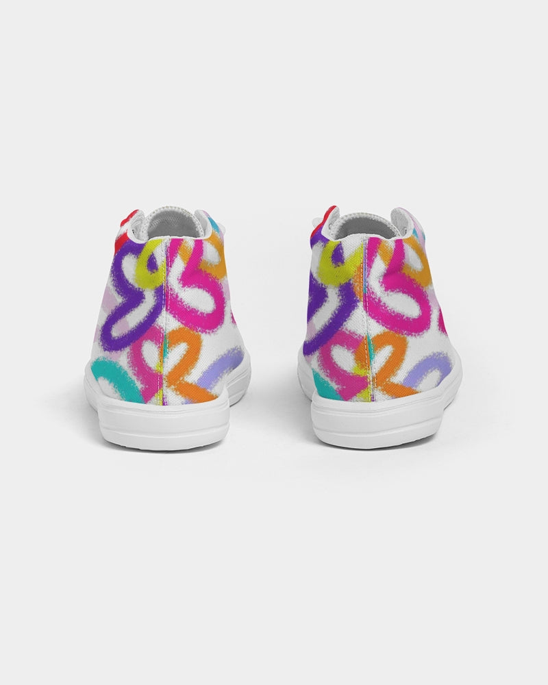 Heartful Kids Hightop Canvas Shoe - IAKAM