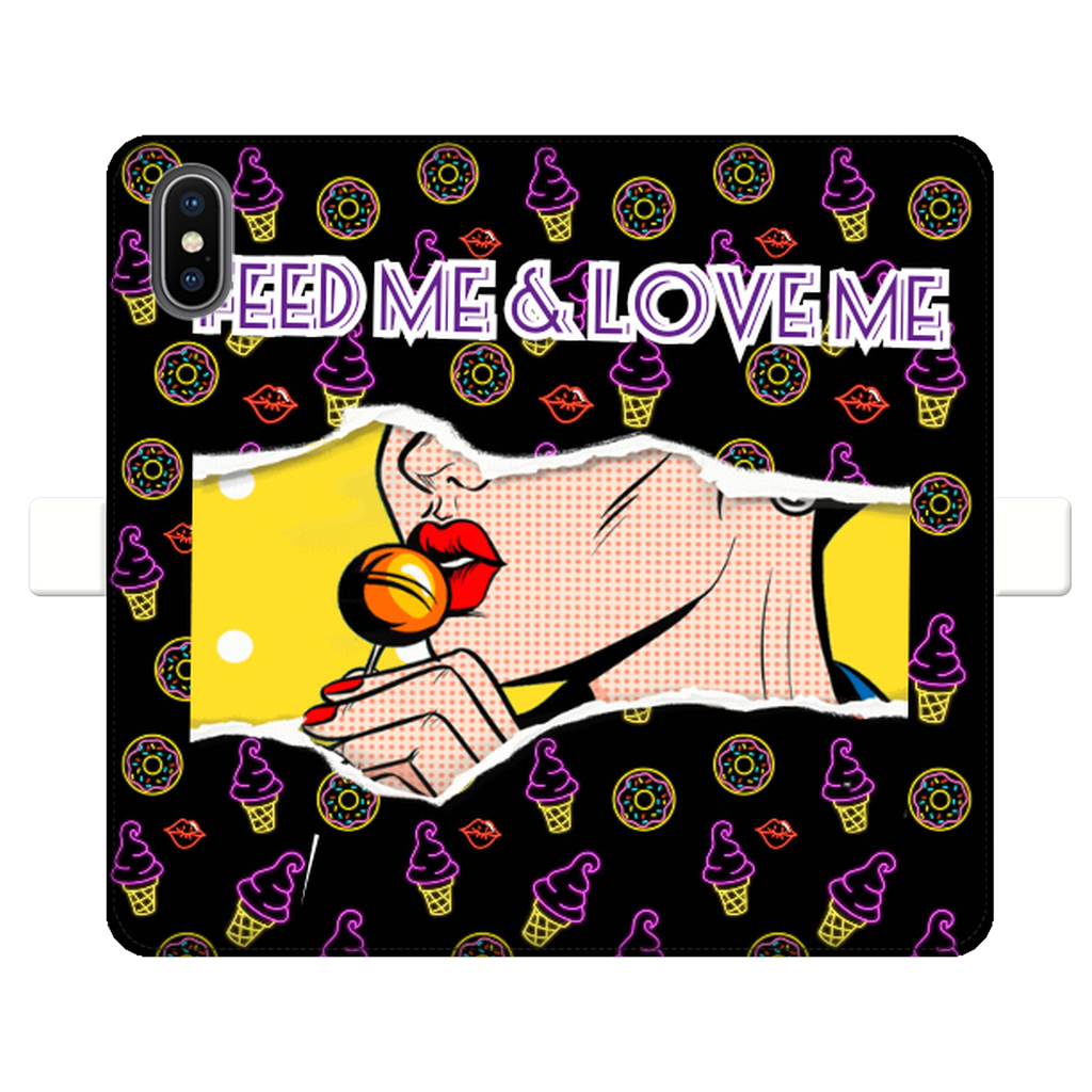Feed Me Love Me Fully Printed Wallet Cases - IAKAM