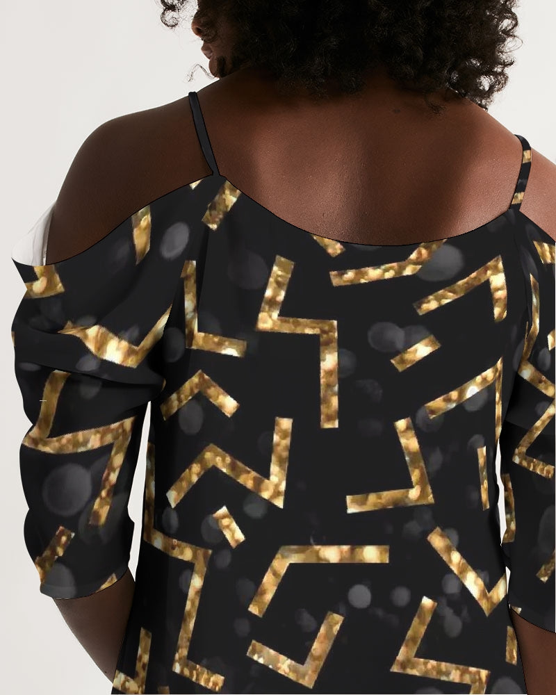 Pixie Night Women's Open Shoulder A-Line Dress - IAKAM